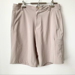 NIKE | DRI-FIT CHINO KHAKI GOLD SHORTS CASUAL COMFORT PERFORMANCE CLASSIC FIT